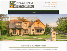 Tablet Screenshot of 4njpest.com